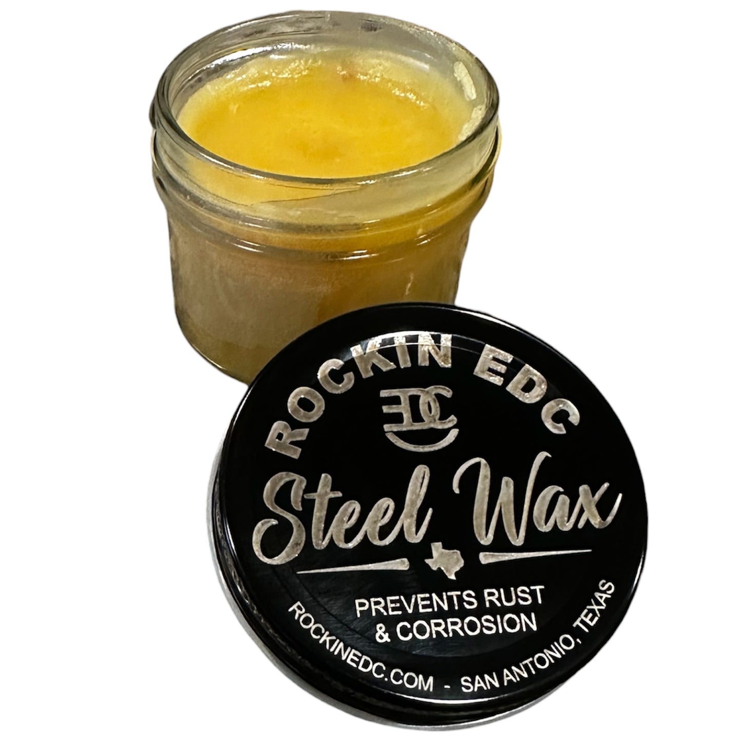 RockinEDC Steel Wax – 4 oz Carbon Steel Protectant Wax Handcrafted in Texas by RockinEDC.com