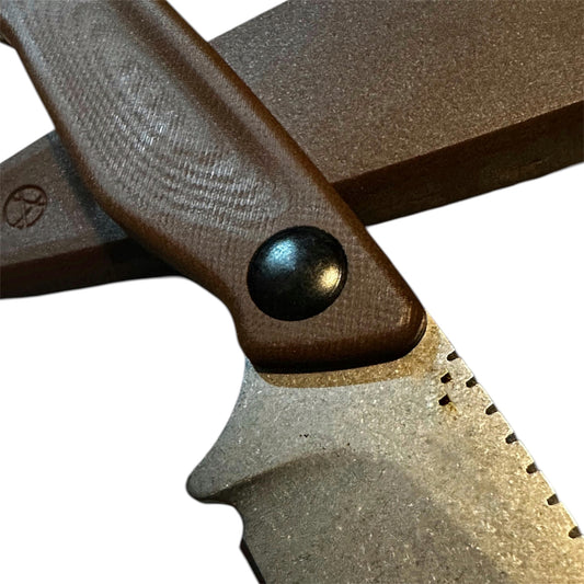 Black G10 Fixed Blade Knife Drop Point Outdoor Camping Hunting 7.25 EDC Dacian Style