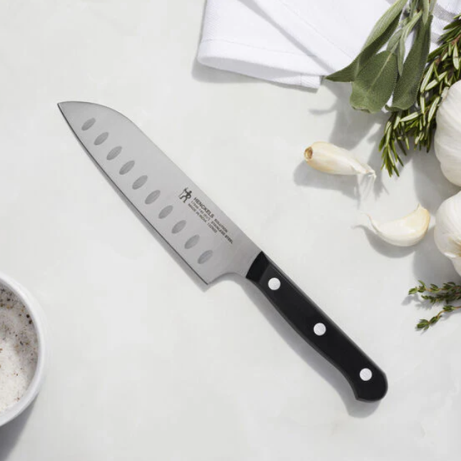 Henckels 5.5” Santoku Knife – Hollow Edge Razor Sharp Kitchen Knife | Solution Series