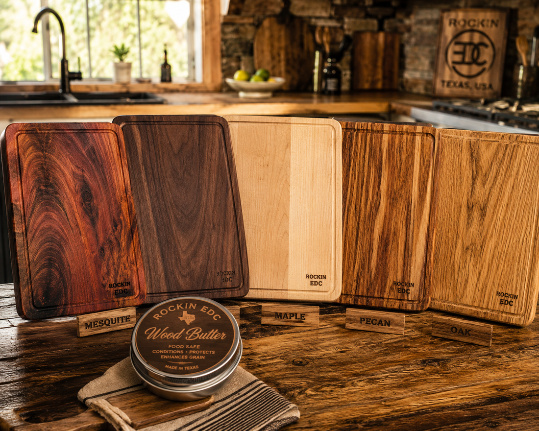 Best Woods for Texas Cutting Boards: Mesquite vs Walnut vs Maple vs Pecan vs Oak