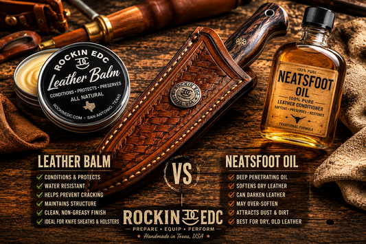 Leather Balm vs Neatsfoot Oil: Which Is Better for Leather Sheaths and Gear?
