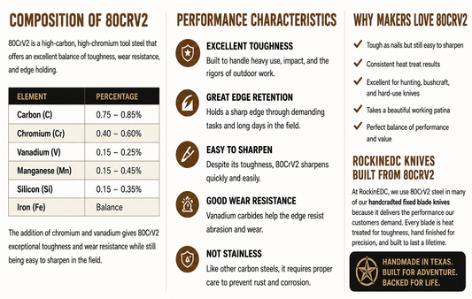 What Is 80CrV2 Steel? A Complete Guide for Knife Enthusiasts