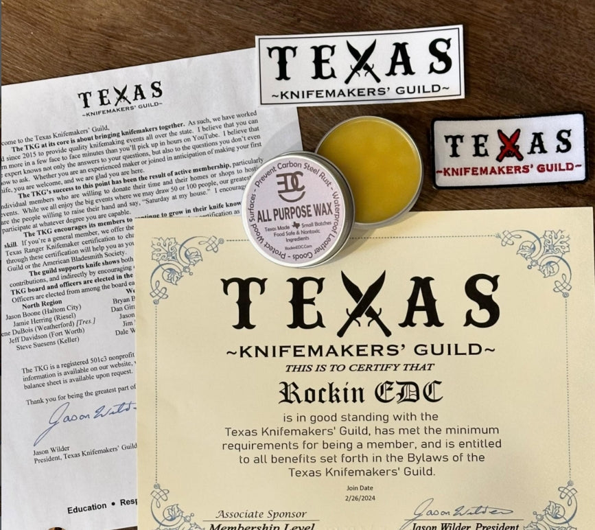 Proud to Be a Member of the Texas Knifemakers' Guild