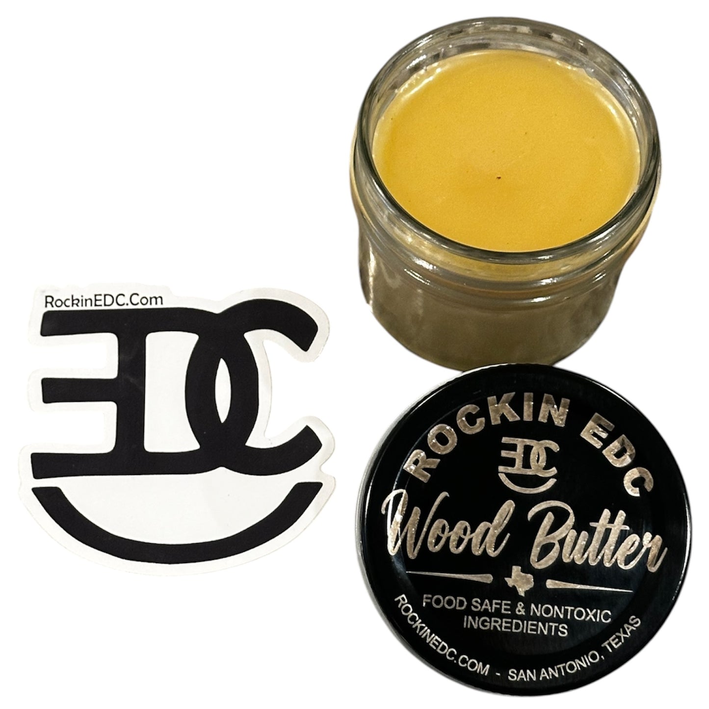 RockinEDC Wood Butter – 4 oz  Premium Board & Wood Conditioner Handcrafted in Texas by RockinEDC.com