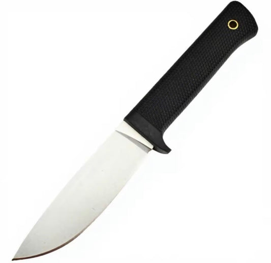 Rubber Handle Fixed Blade Camping Knife – Stainless Steel 7.9” Outdoor Utility Knife w/ Sheath