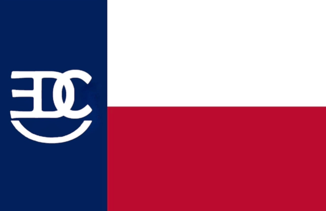 RockinEDC Texas Flag Sticker San Antonio Texas Knifemaker EDC Vinyl Decal