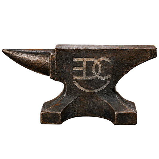 RockinEDC Anvil Logo Sticker | San Antonio Texas Bladesmith Vinyl Decal
