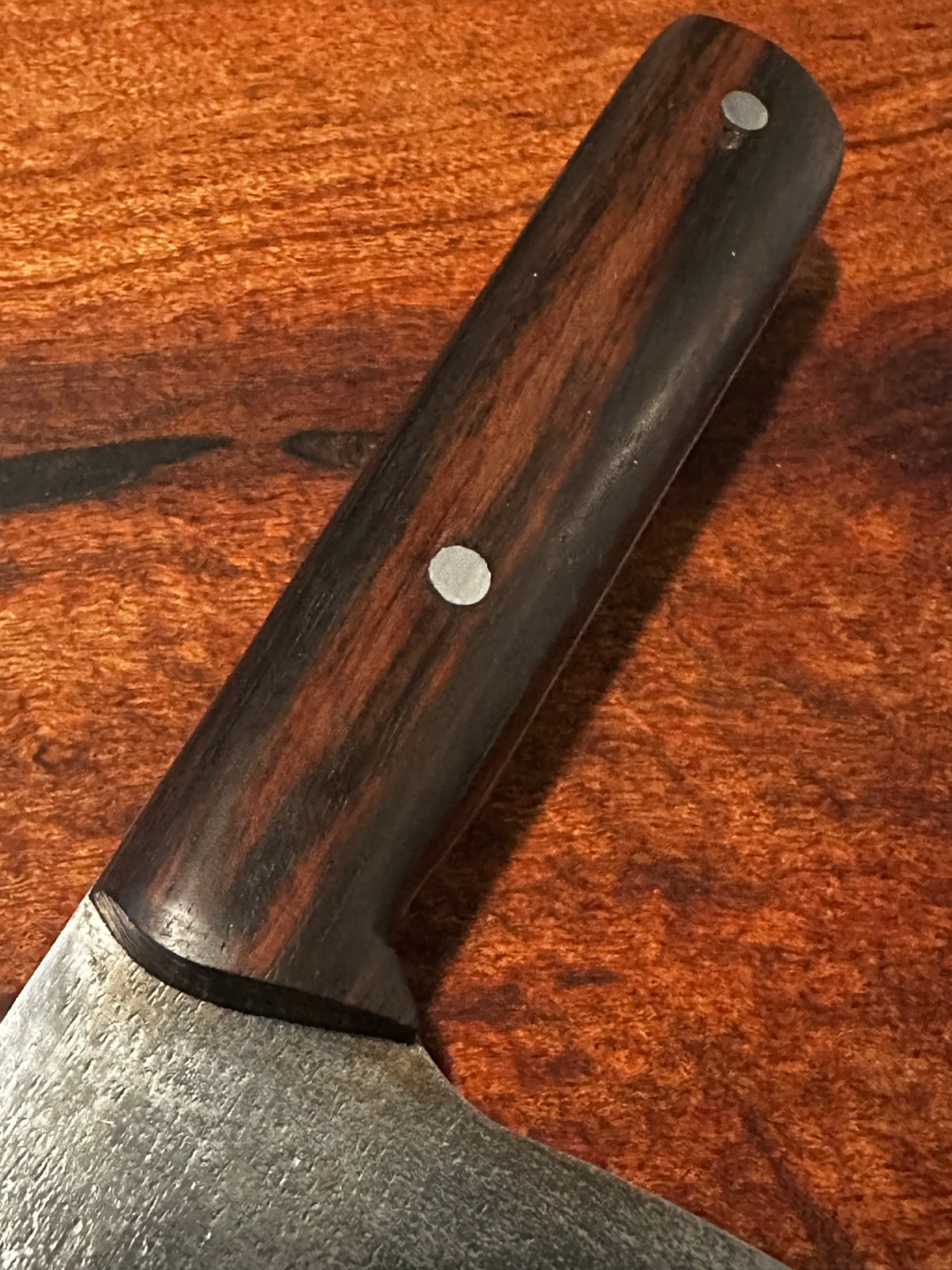 Hand Forged Meat Cleaver Knife | Rustic Chinese Chef Knife | 5Cr15MoV Stainless Steel Butcher Knife | Heavy Kitchen Chopper