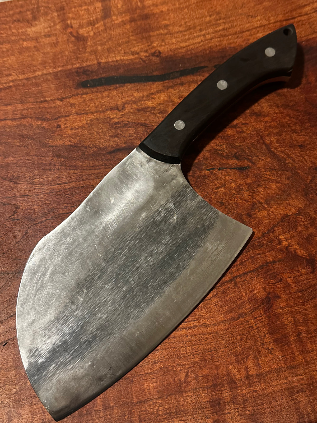 Hand Forged Bone Chopper Cleaver – 8CrMoV13 Stainless Steel, Wooden Handle