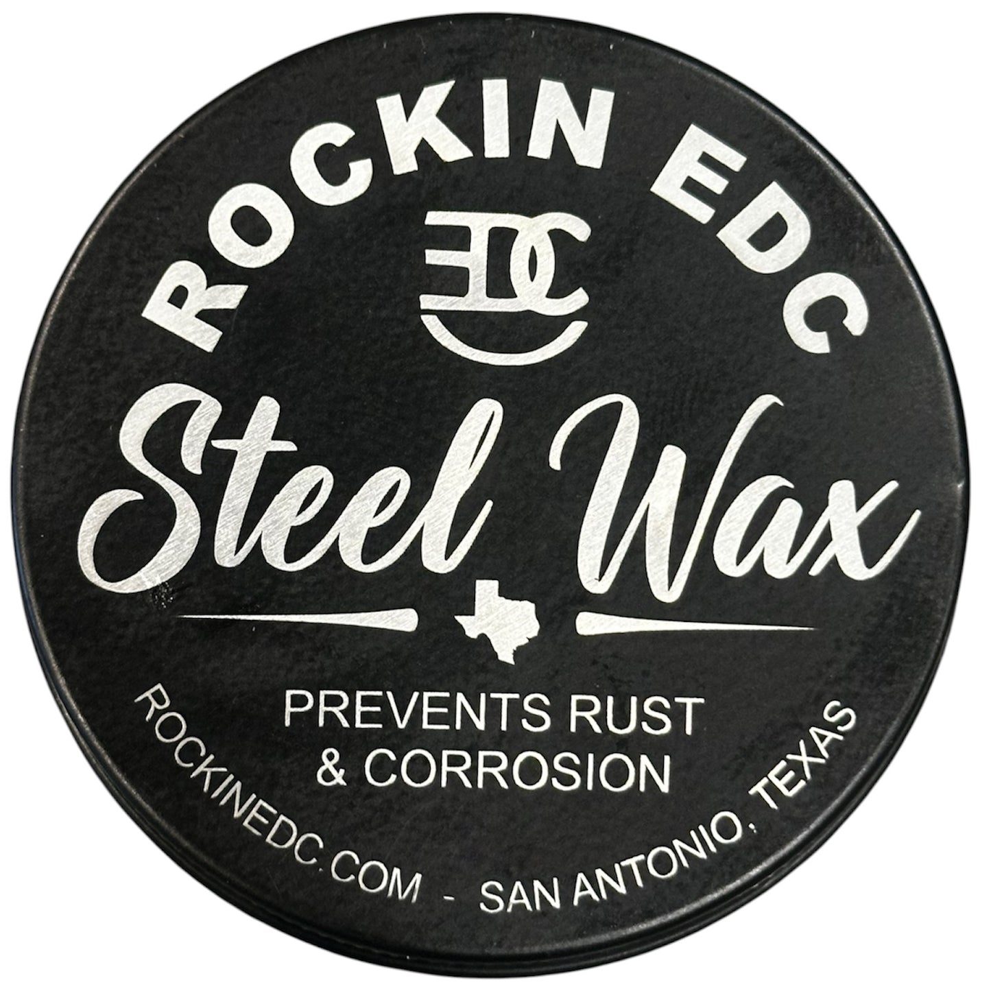 RockinEDC Steel Wax – 2 oz  Carbon Steel Protectant Wax Handcrafted in Texas by RockinEDC.com
