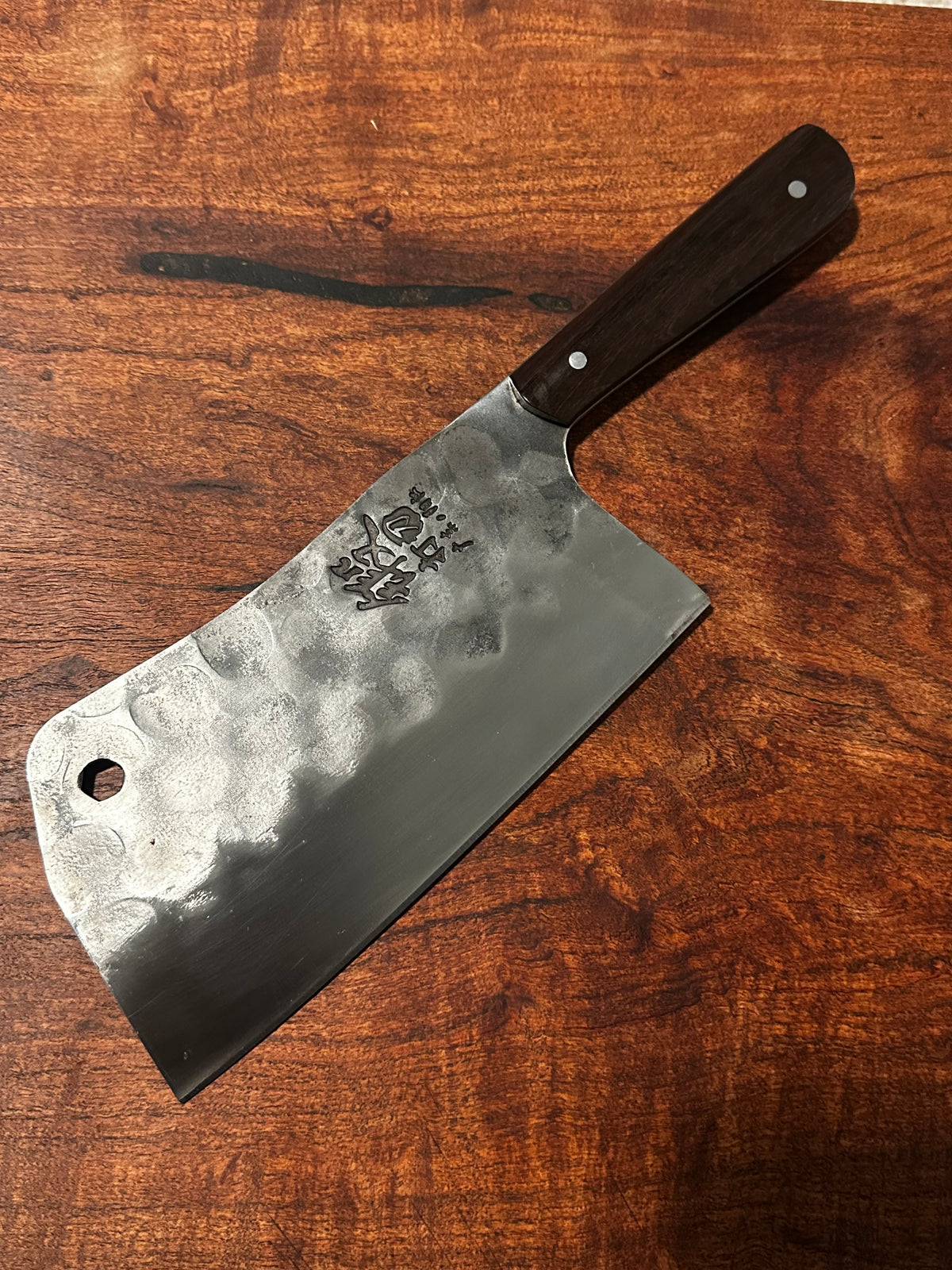 Forged Meat Cleaver Knife | 5Cr15 Stainless Steel | Dark Suriname Ironwood handmade Wooden Handle