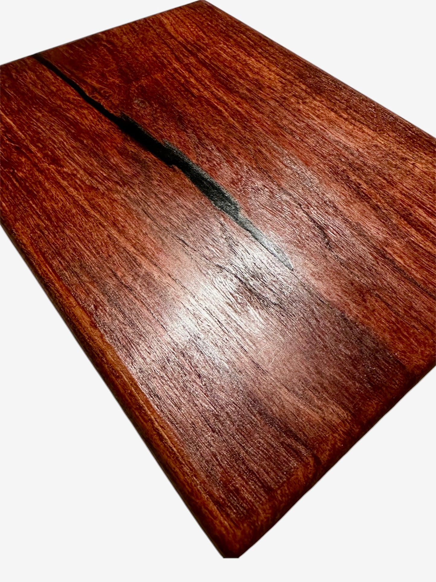 Solid Mesquite Cutting Board with Black Epoxy River Inlay 11.25" x 8.25" x 0.75"
