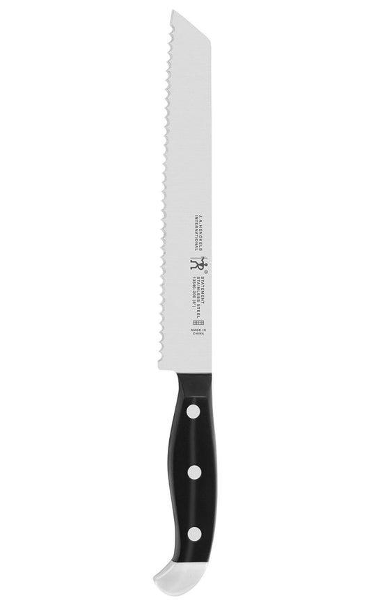 HENCKELS Statement 8” Serrated Bread Knife German Steel Black Handle