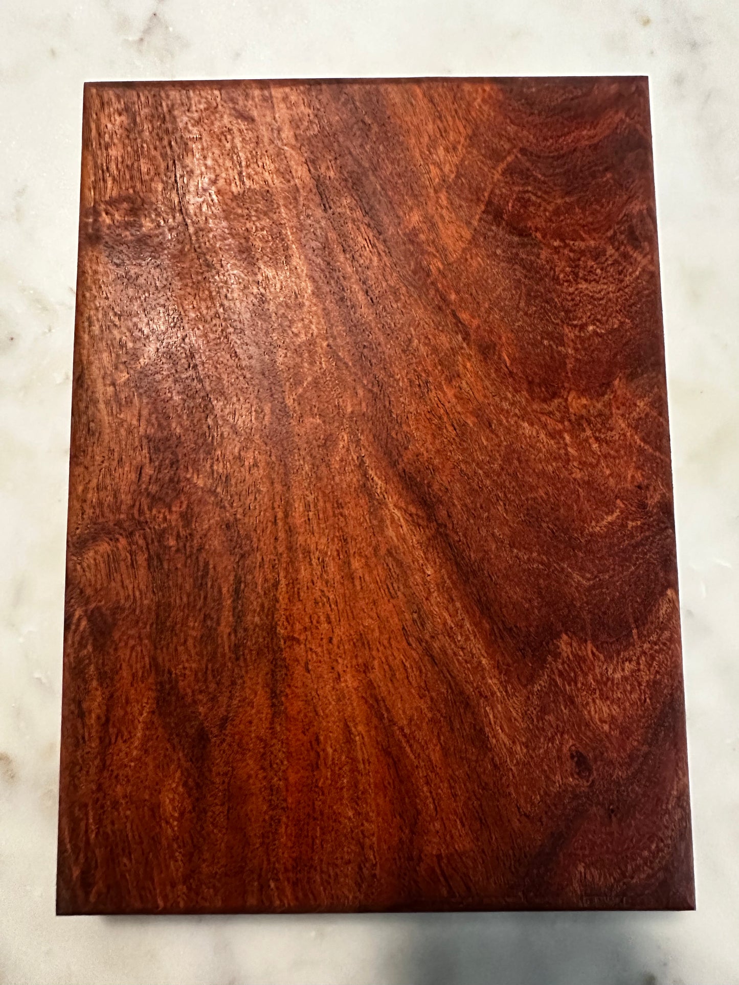 RockinEDC 10.25” x 7.25” x 1.25” Solid Mesquite Cutting Board – Handmade Hardwood Serving Board