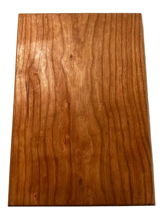 RockinEDC 12” x 8” x 1” Solid Cherry Cutting Board – Handmade Hardwood Serving Board