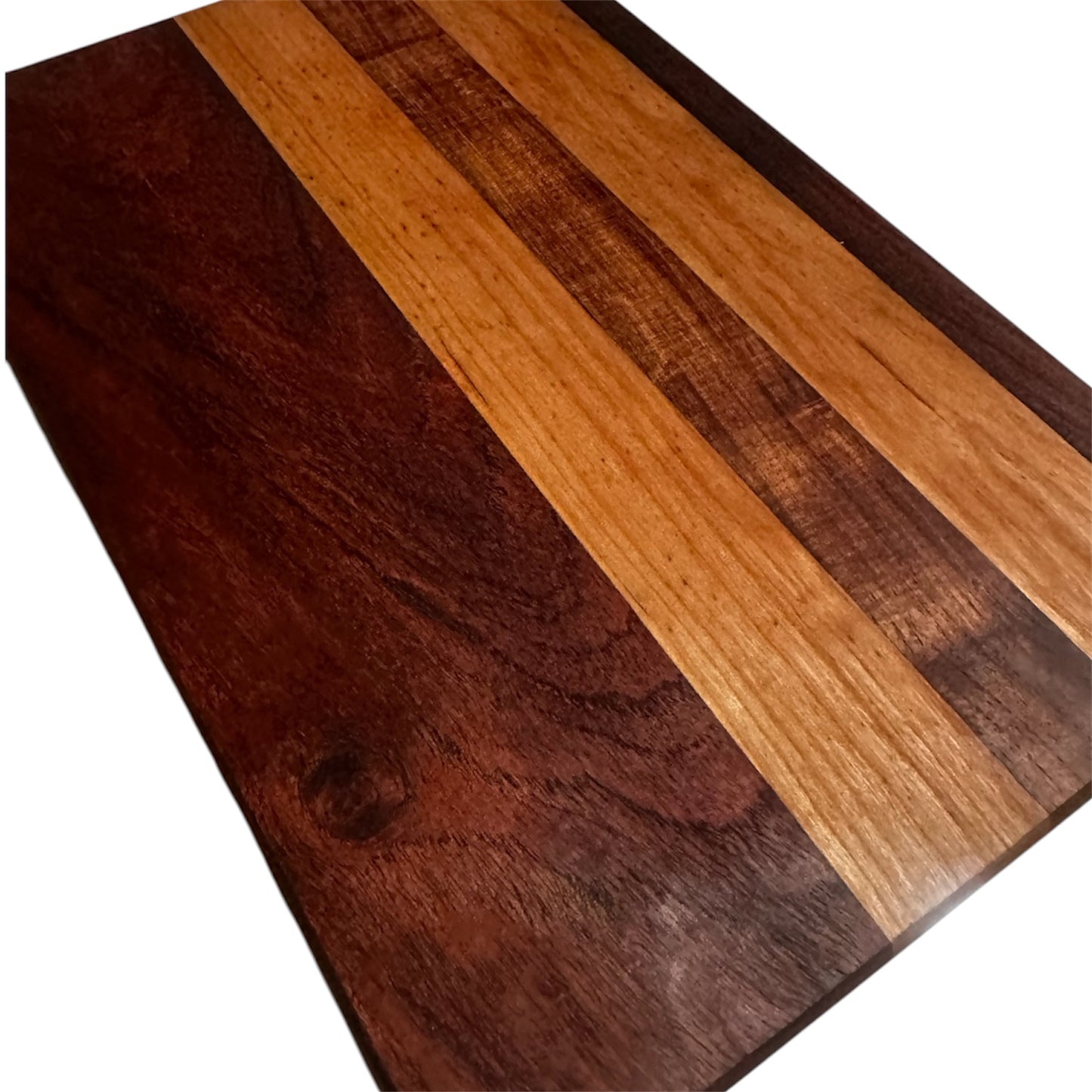 Handmade Texas Mesquite Cherry Cutting Board Hardwood Serving Board 8x12x3/4