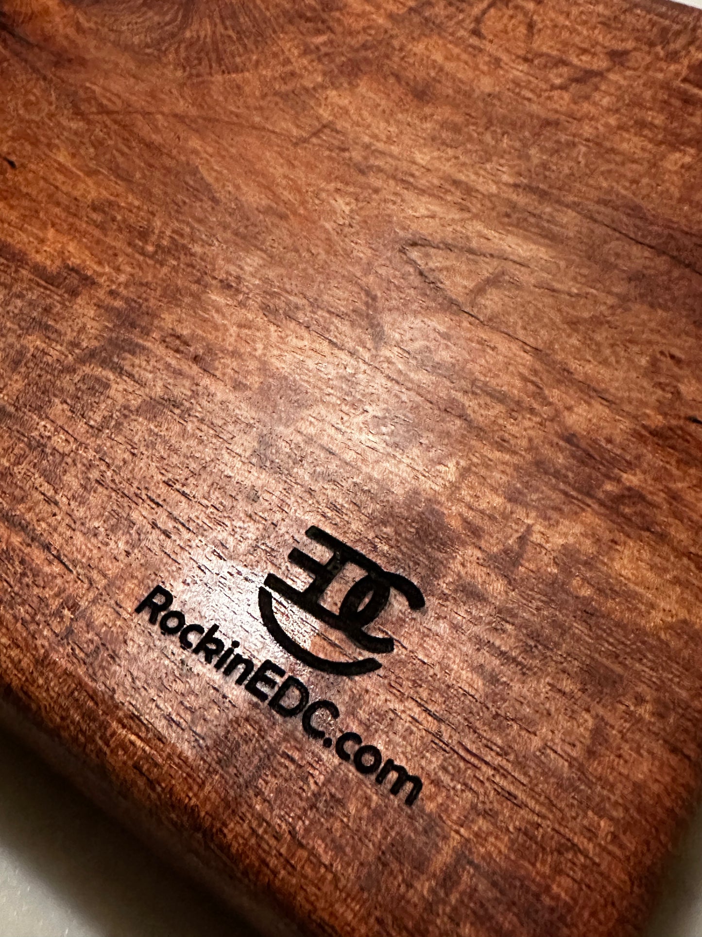 Thick Solid Mesquite Cutting Board with Black Epoxy Inlay 11.25” x 8.25” x 1” Handmade in Texas