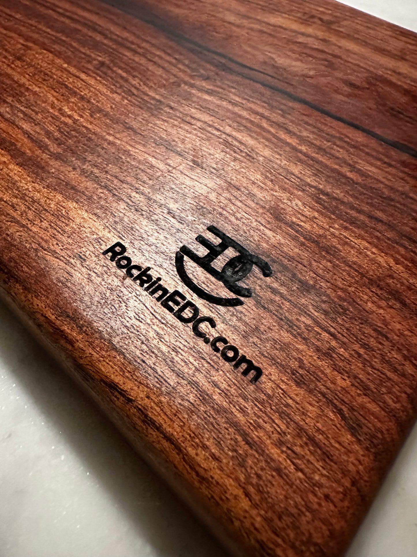 Solid Mesquite Cutting Board - Tray with Black Epoxy Inlay 12.25” x 8” x 0.75” RockinEDC Handmade in Texas