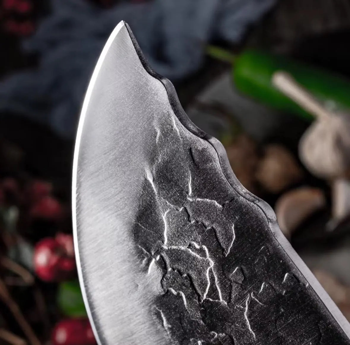 2-Piece 5Cr15MoV Knife Set | Meat Cleaver & 8” Butcher Knife | Hand Forged Style Kitchen Knives