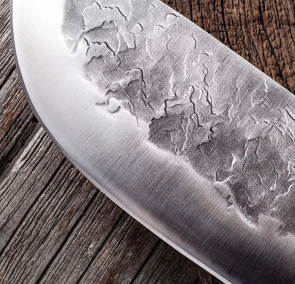 2-Piece 5Cr15MoV Knife Set | Meat Cleaver & 8” Butcher Knife | Hand Forged Style Kitchen Knives