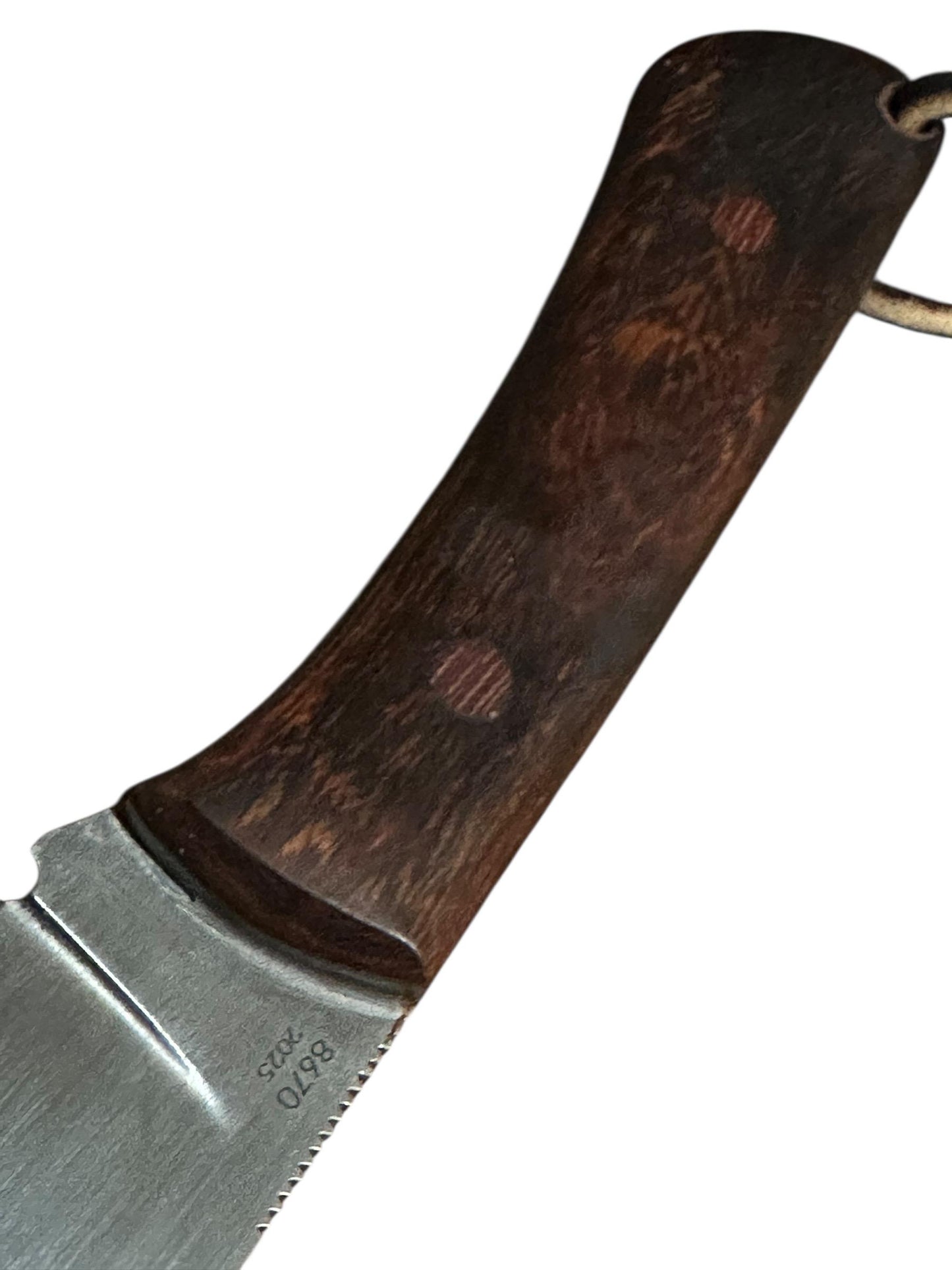 Custom John Tullis Knife 8670 Steel Fixed Blade Ironwood Handle Leather Sheath Texas Made  2025