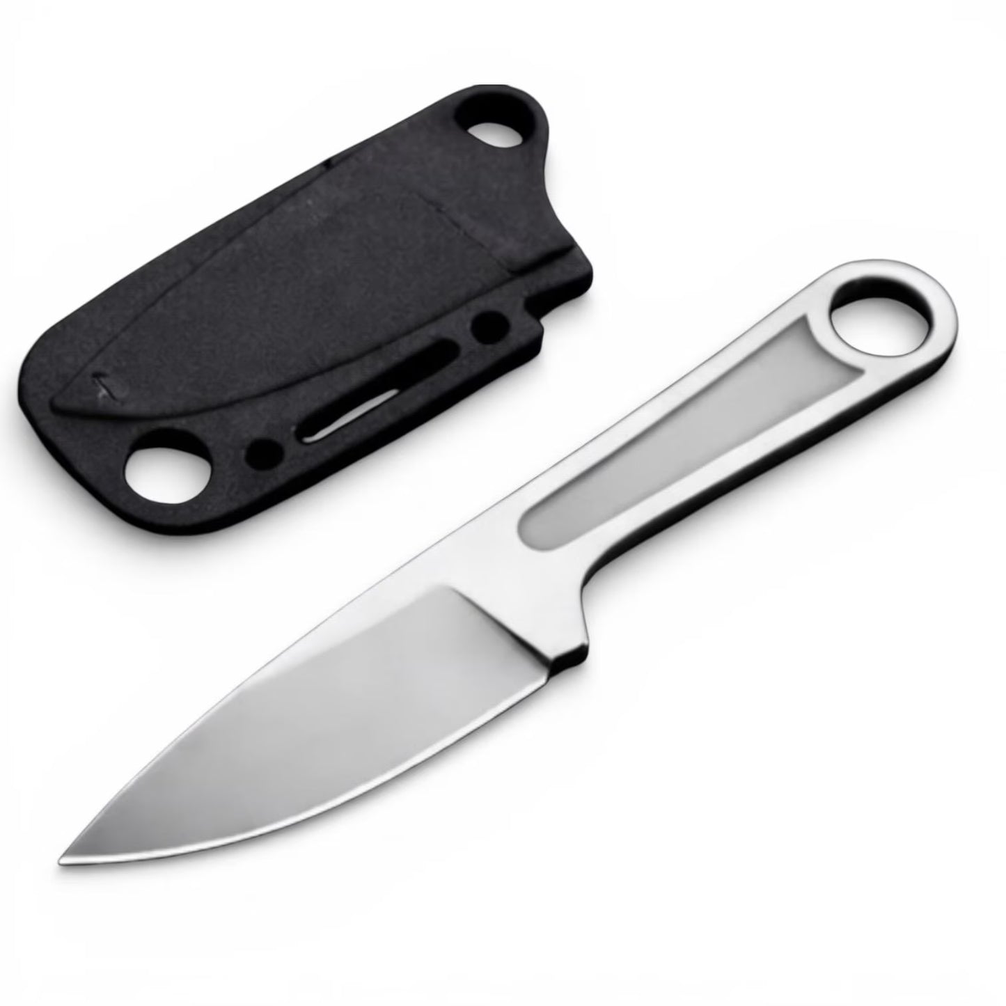 Fixed Blade EDC Knife with Sheath | Compact Neck Knife for Camping, Bushcraft, Survival & Outdoor Carry