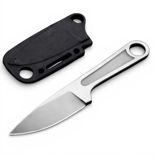 Fixed Blade EDC Knife with Sheath | Compact Neck Knife for Camping, Bushcraft, Survival & Outdoor Carry