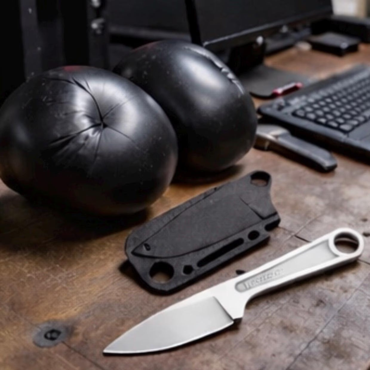 Fixed Blade EDC Knife with Sheath | Compact Neck Knife for Camping, Bushcraft, Survival & Outdoor Carry