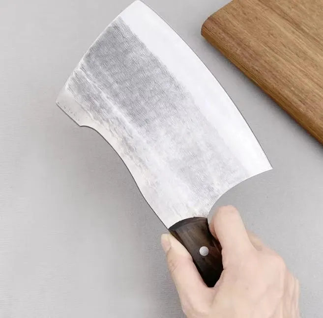 Forged Butcher Cleaver & Bone Chopper Set | 8CrMoV13 Heavy Kitchen Knives
