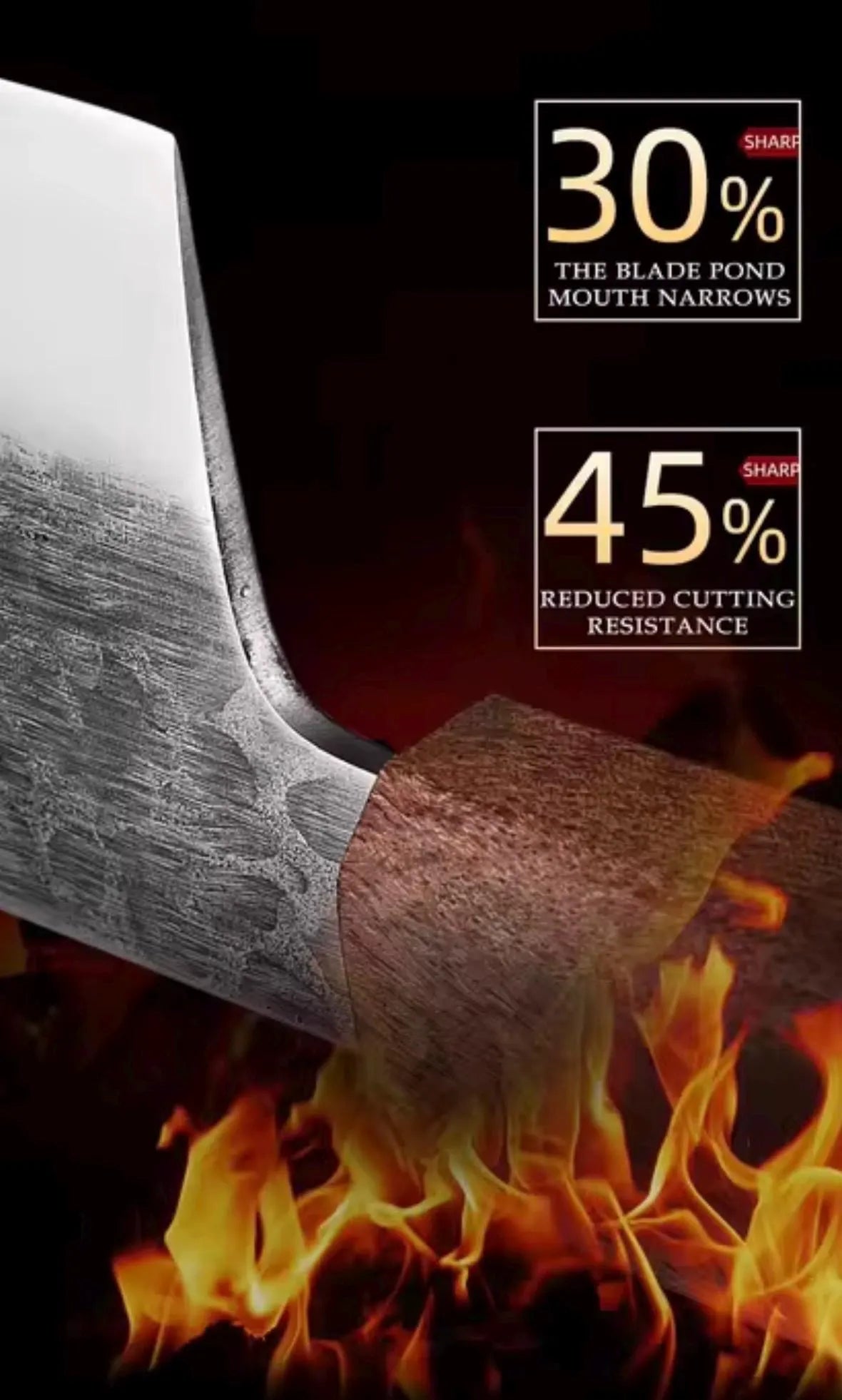 Japanese Style 8” Santoku Chef 5Cr15 Stainless Steel – FREE Laser Engraving – Personalized Kitchen Knife