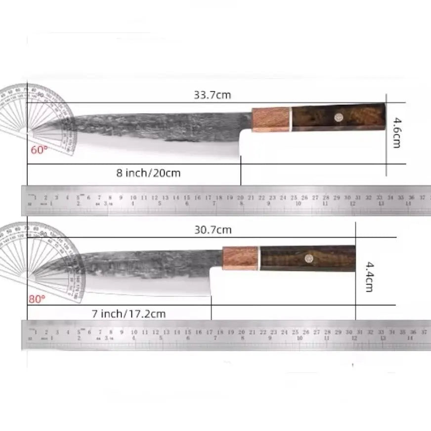 Japanese Style 7” Santoku Chef   5Cr15 Stainless Steel – FREE Laser Engraving – Personalized Kitchen Knife