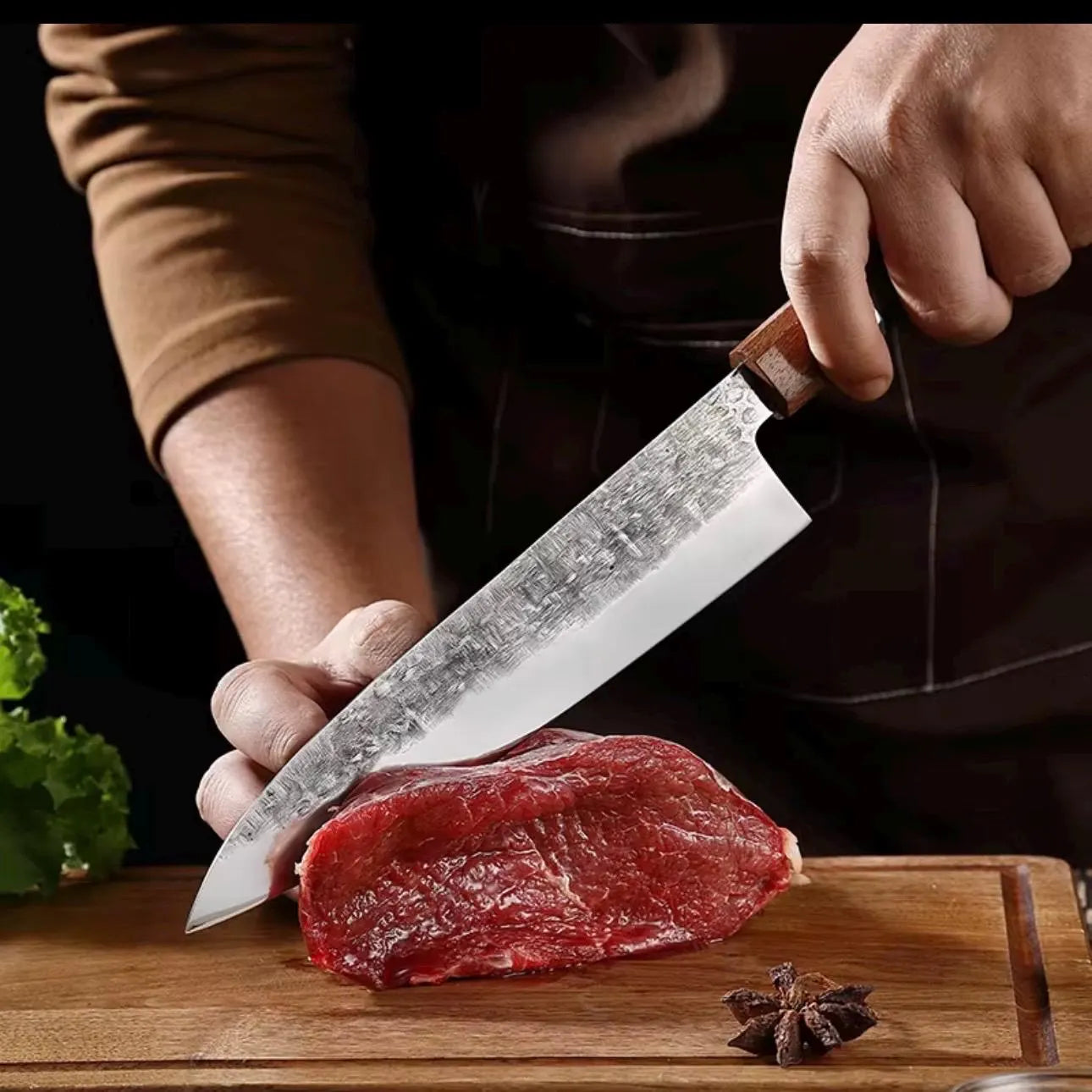 7” & 8” Chef Knife Combo Japanese Style 5Cr15 Stainless Steel – FREE Laser Engraving – Personalized Kitchen Knife Set
